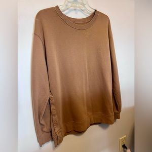 Abercrombie side snap sweatshirt